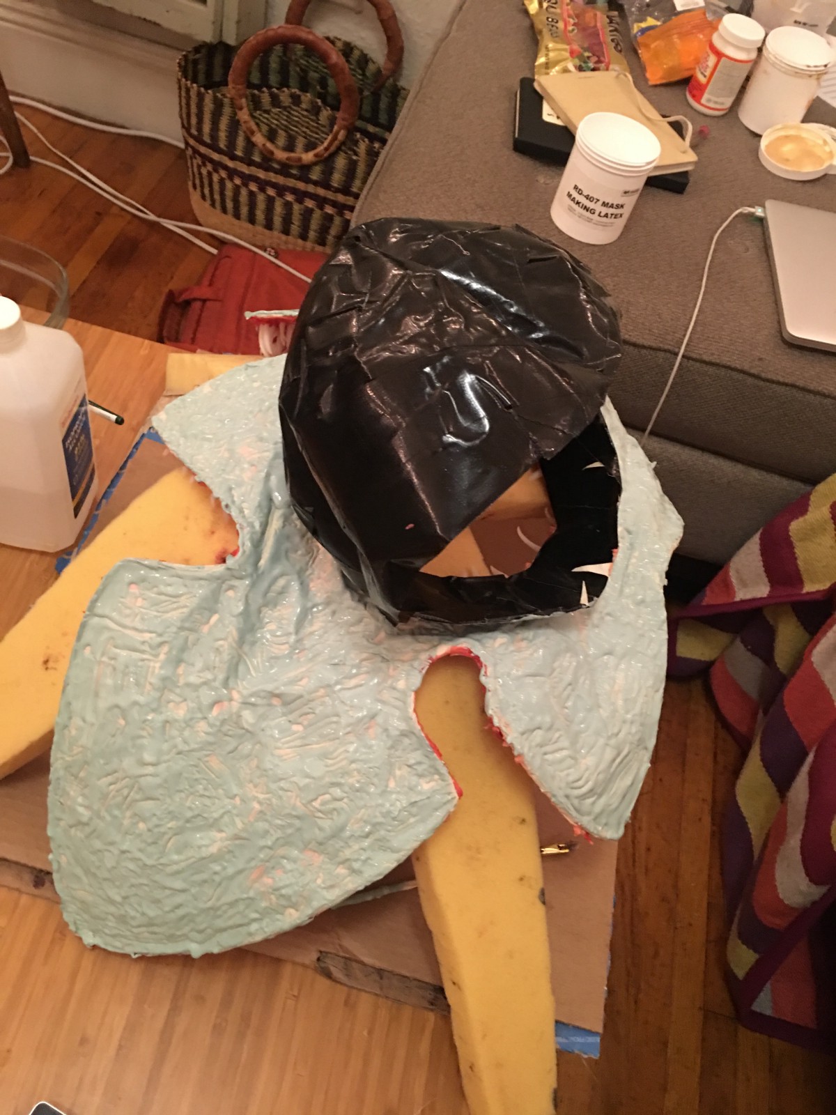 Tape Hood on Mask